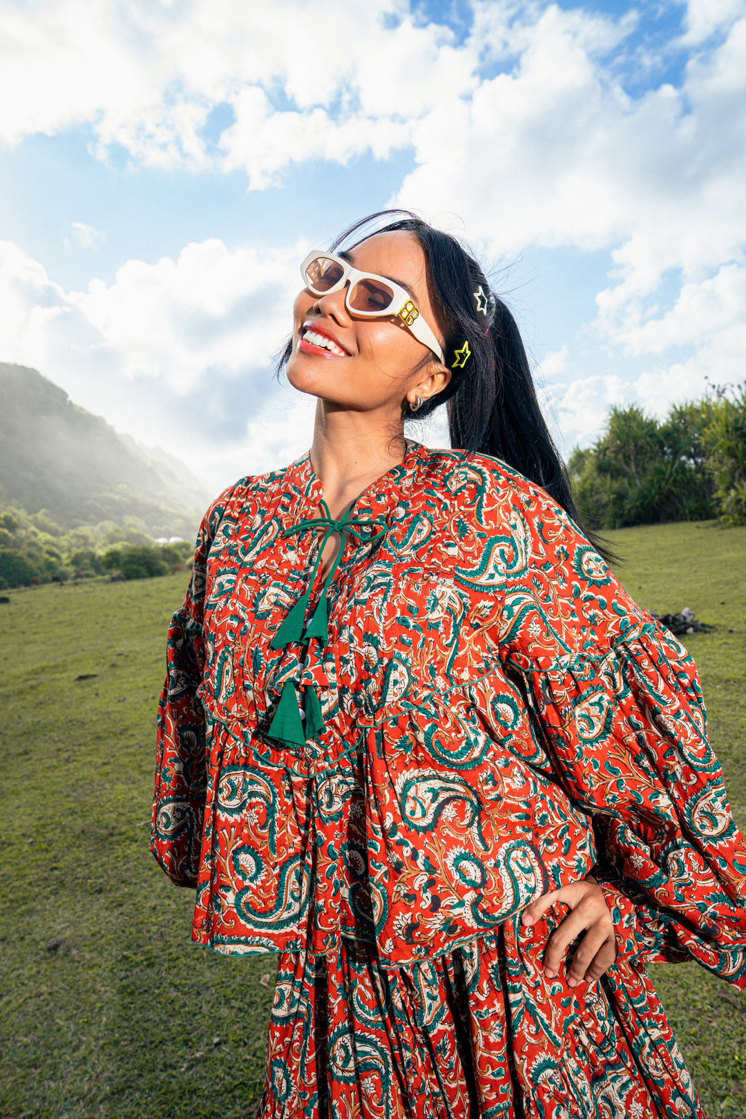 TARA IN INDIAN BLOCK PRINTS