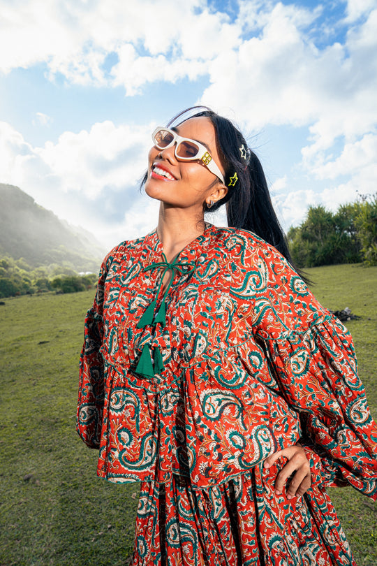 TARA IN INDIAN BLOCK PRINTS